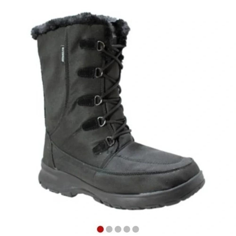 Kamik Lace up waterproof winter boots fur-lined